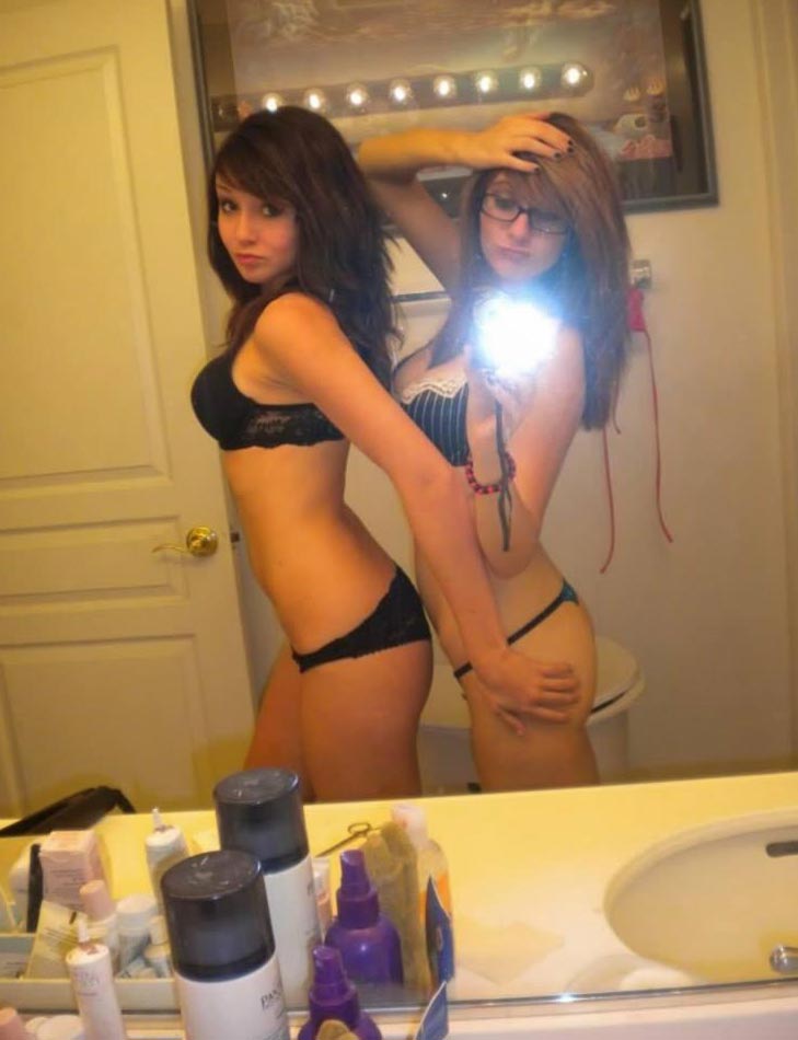 Amateur teens in panties selfies